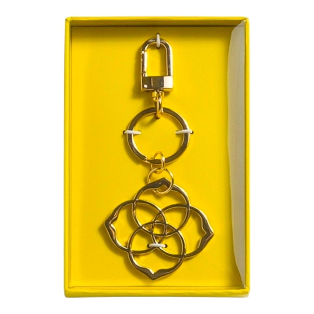 💛▪️Kendra Scott ▪️Gold Plated Dira Medallion Keychain or Bag Charm